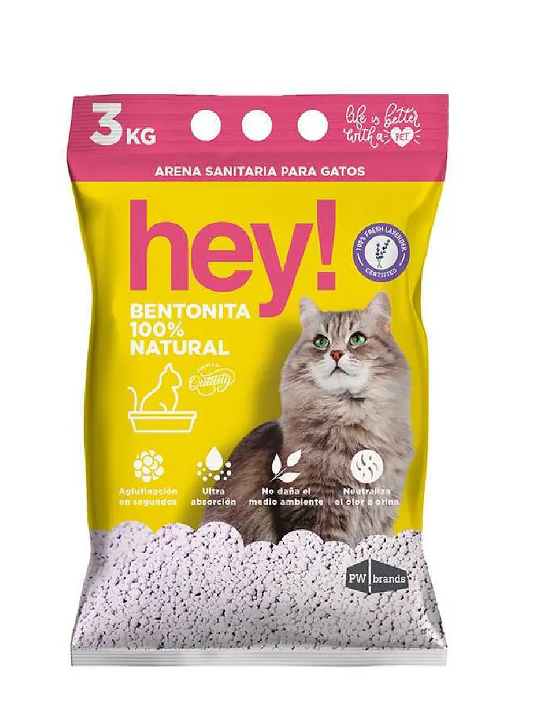 Arena Aglutinante Hey! Lavanda 3 KG 1