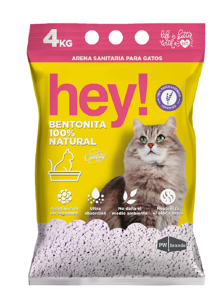 Arena Aglutinante Hey! Lavanda 4 KG 1