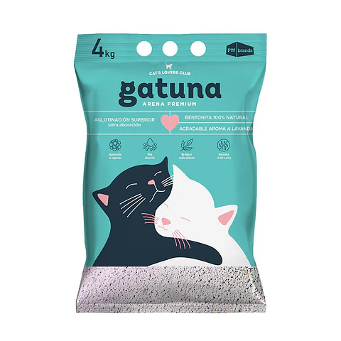 Arena Aglutinante Gatuna Lavanda 4 KG
