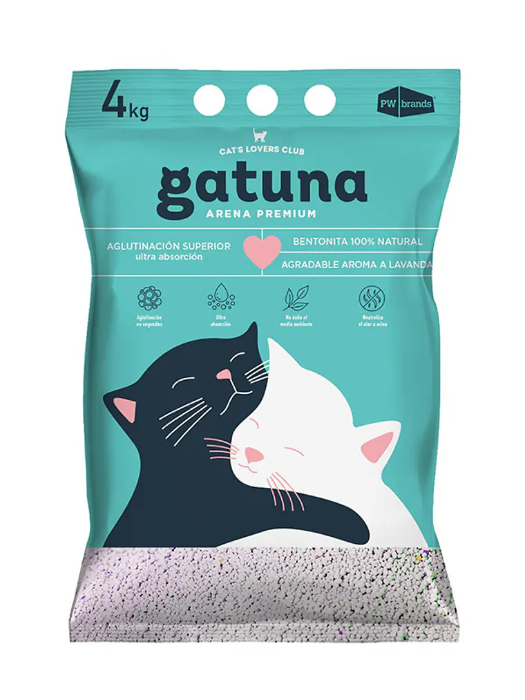 Arena Aglutinante Gatuna Lavanda 4 KG 1