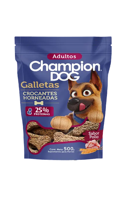 Champion Galletas para Perro Adulto Sabor Pollo 500 GR