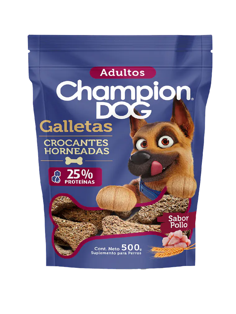 Champion Galletas para Perro Adulto Sabor Pollo 500 GR 1