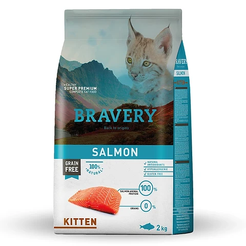 Bravery Salmon Kitten 2 KG