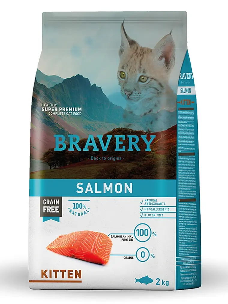 Bravery Salmon Kitten 2 KG 1