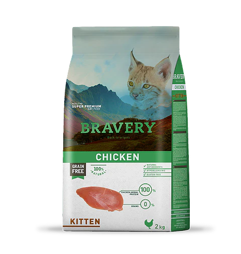 Bravery Chicken Kitten 2 KG