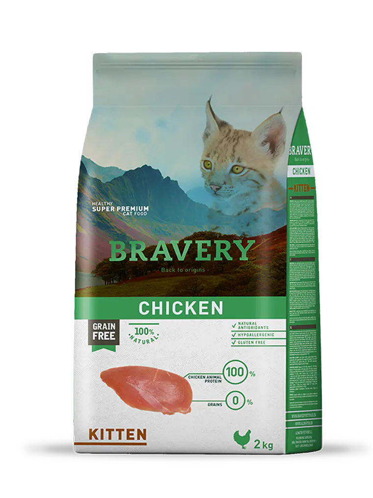 Bravery Chicken Kitten 2 KG 1