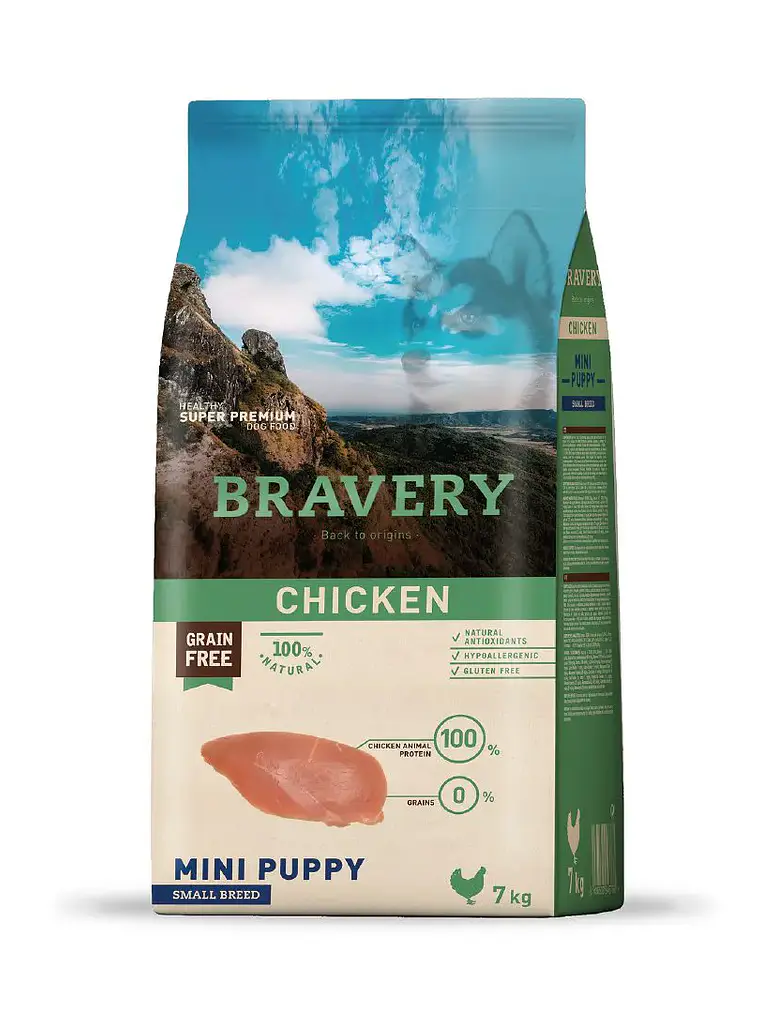 Bravery Chicken Mini Puppy 7 KG 1