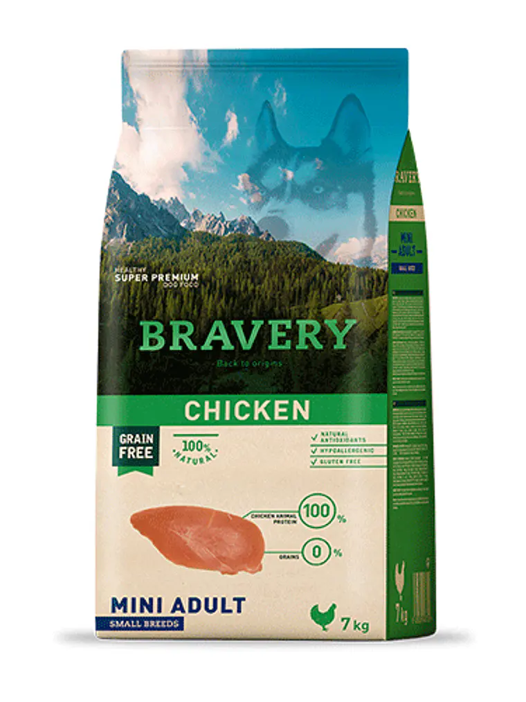 Bravery Chicken Mini Adult 7 KG 1