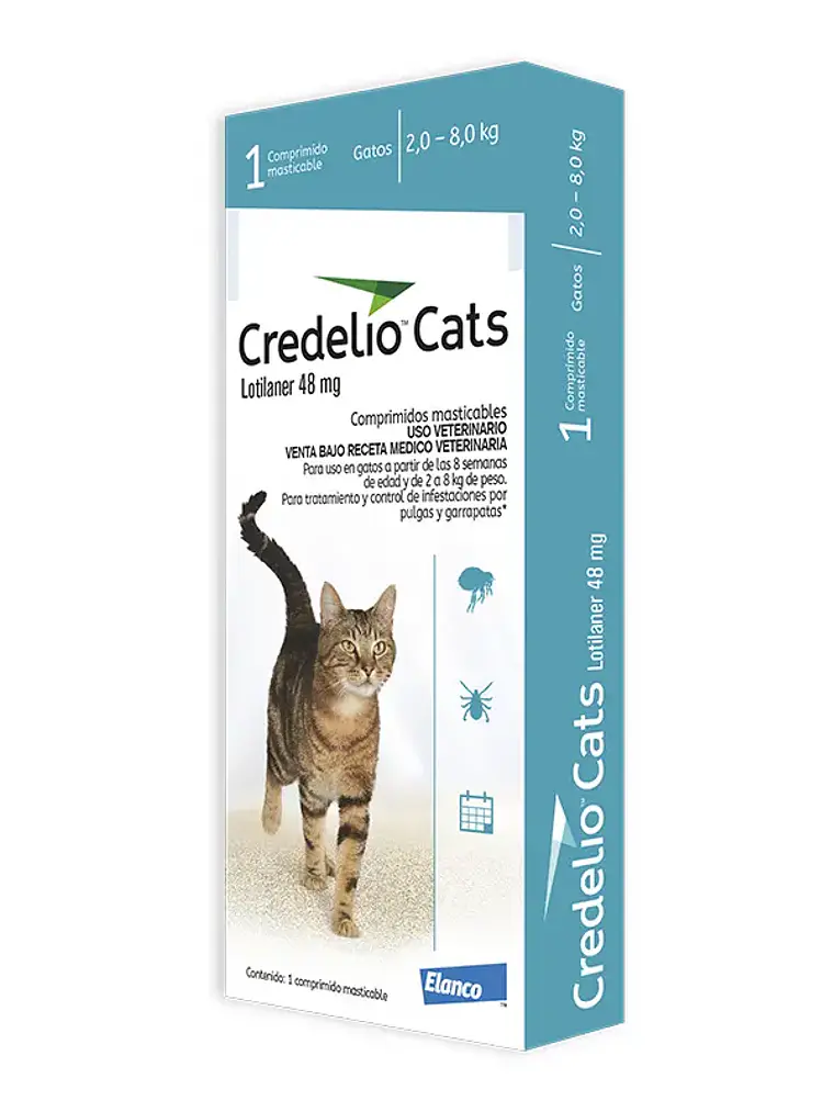 Credelio Antipulgas para Gatos de 2 a 8 KG 1