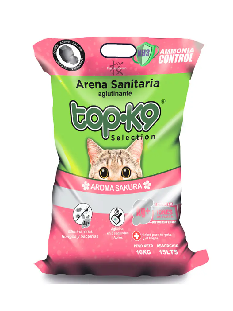 Arena Aglutinante TOP-K9 Sakura 10 KG 1