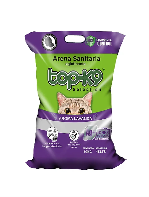 Arena Aglutinante TOP-K9 Lavanda 10 KG