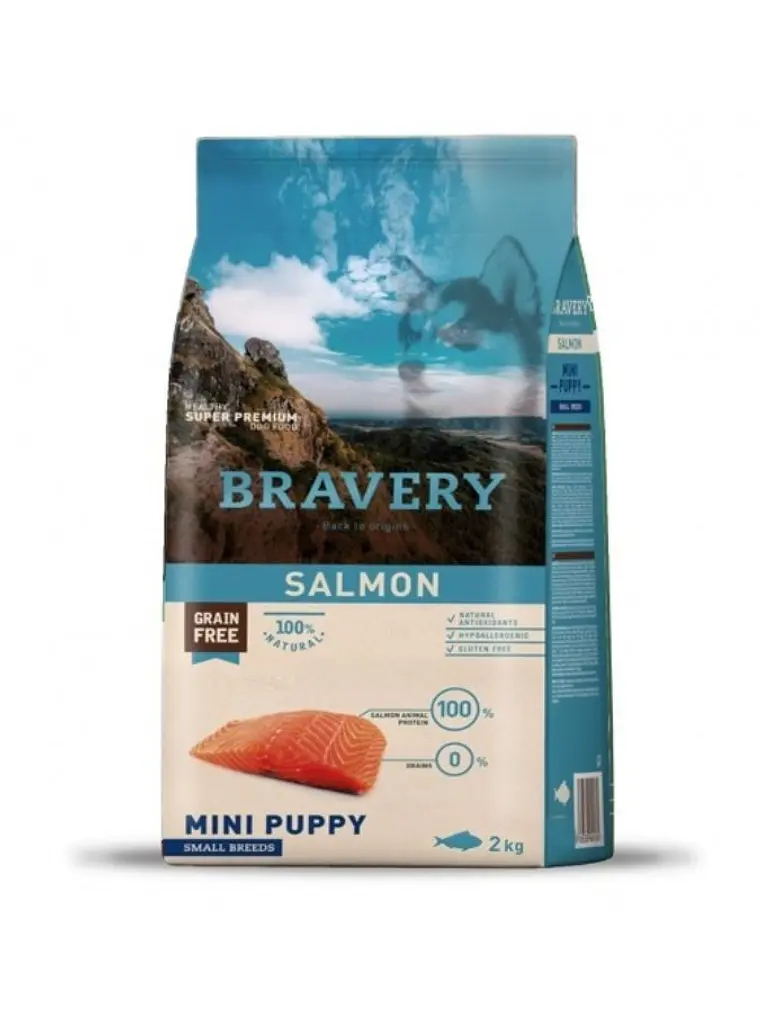 Bravery Salmón Mini Puppy 7 KG 1