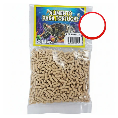 Alimento para Tortugas Peces 1 Unidad Pellet 20 GR