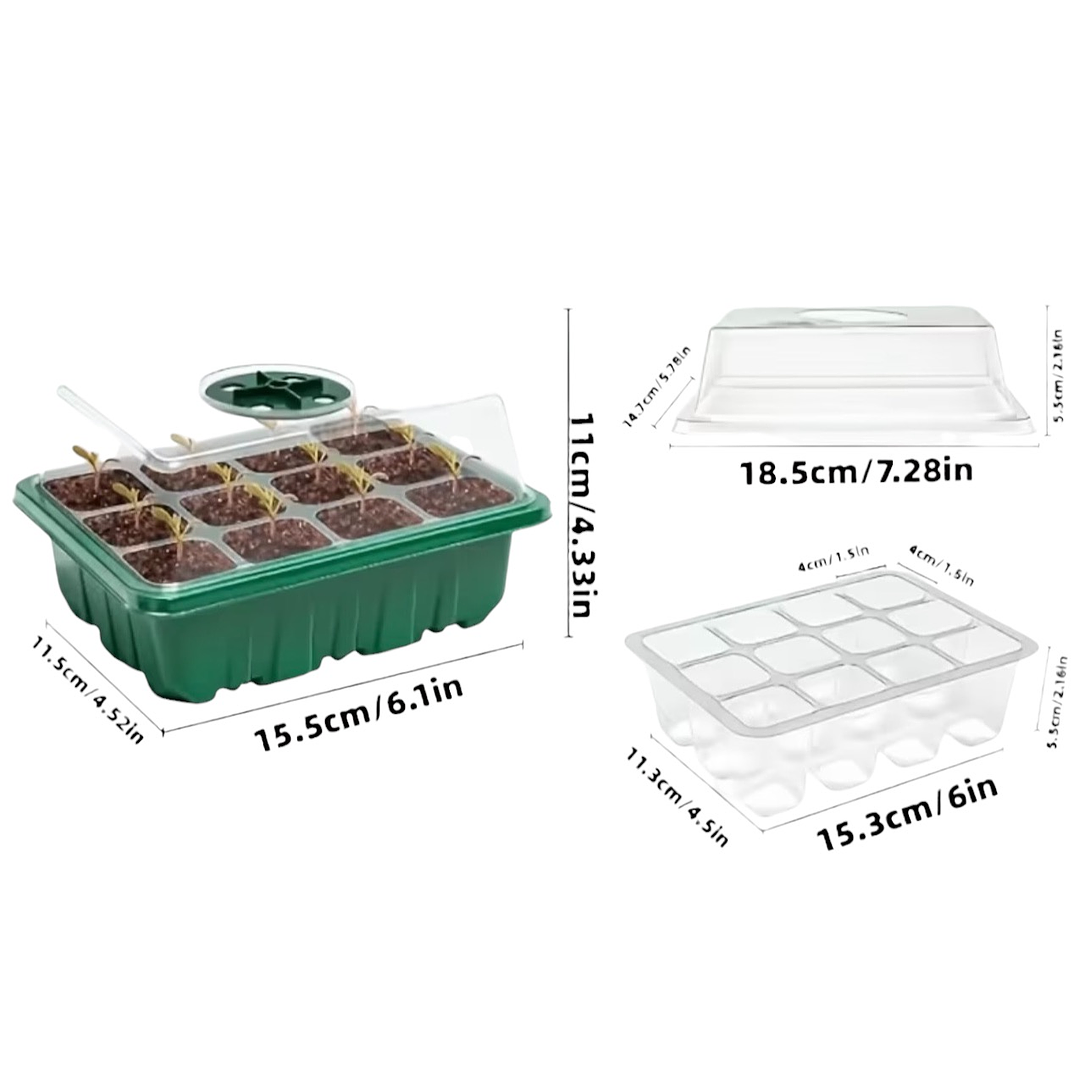 Bandeja germinadora, con tapa invernadero 2