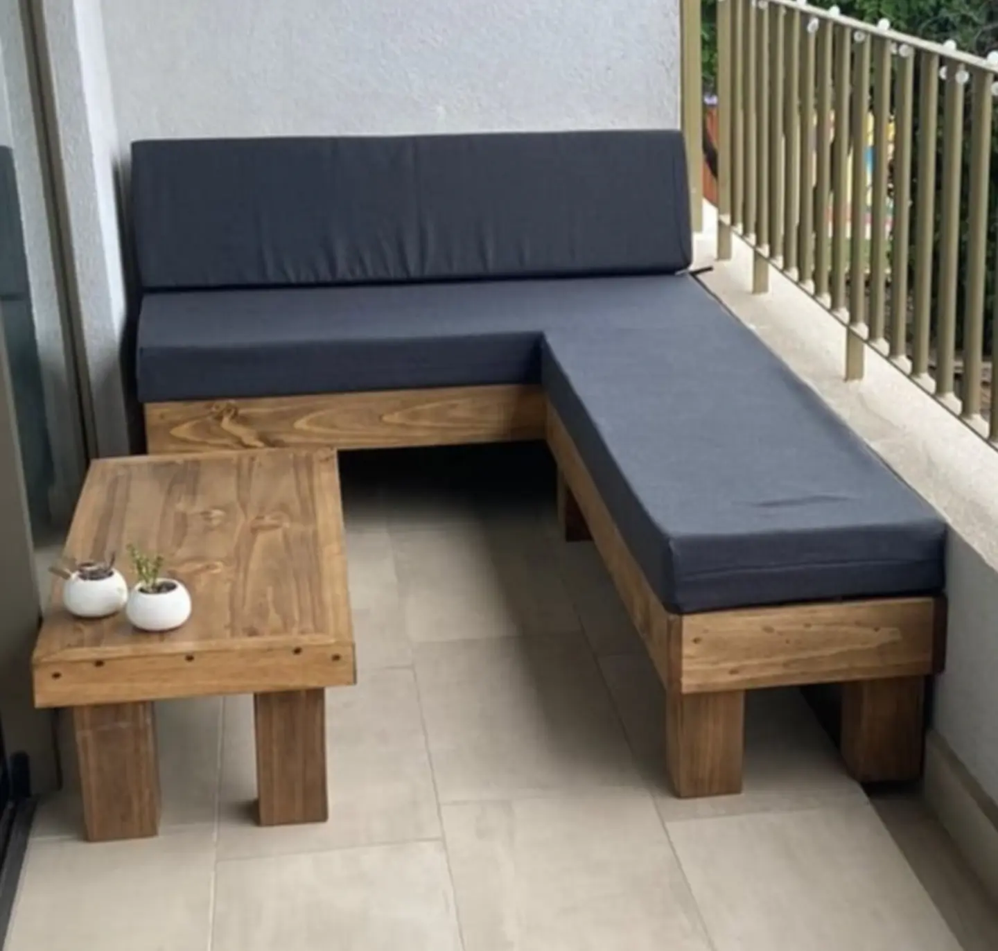 Terraza Balcón en L - Varios Colores 1