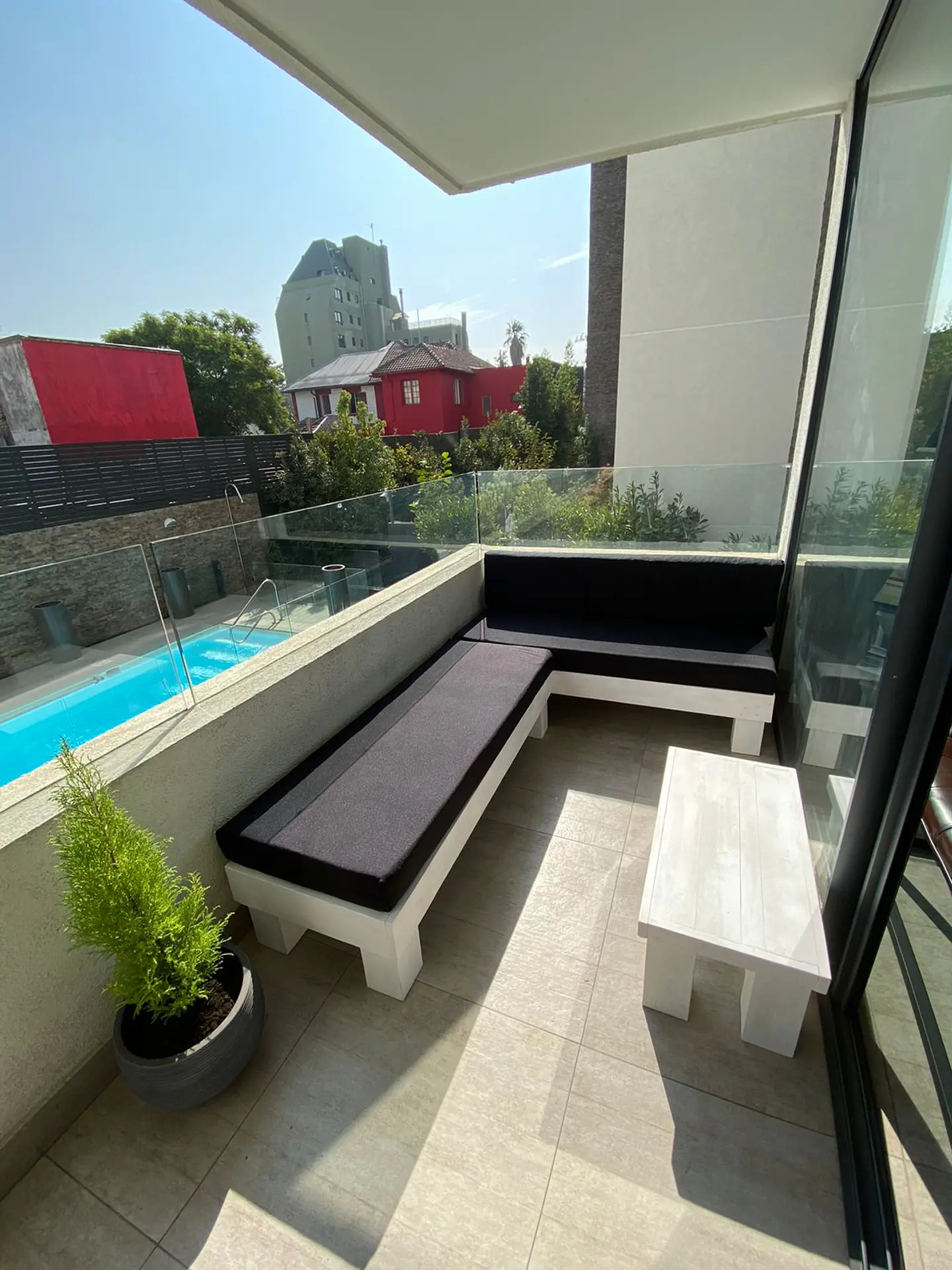 Juego de Tapiz Negro Terraza Rustica 5