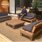 Juego de Tapiz Grafito Terraza Rustica - Miniatura 6