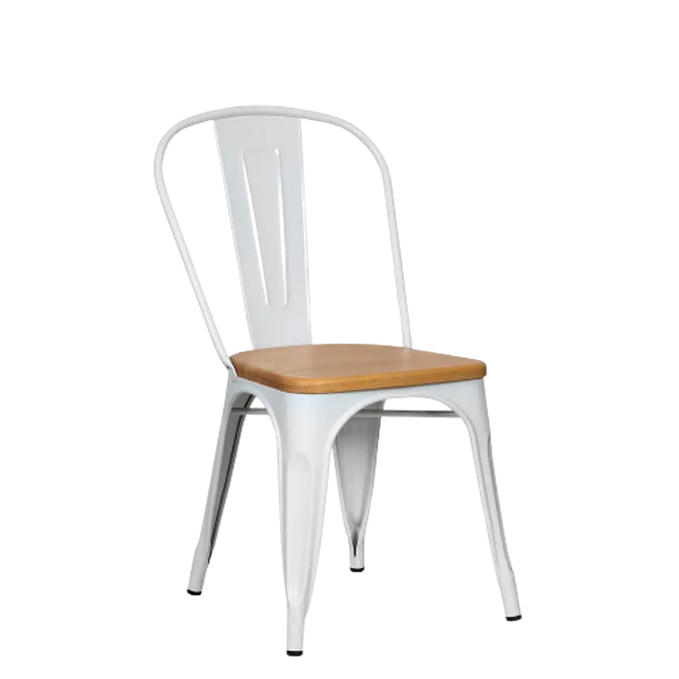 Silla tolix asiento Madera 1