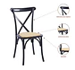 Silla Crossback Madera Negra - Miniatura 2