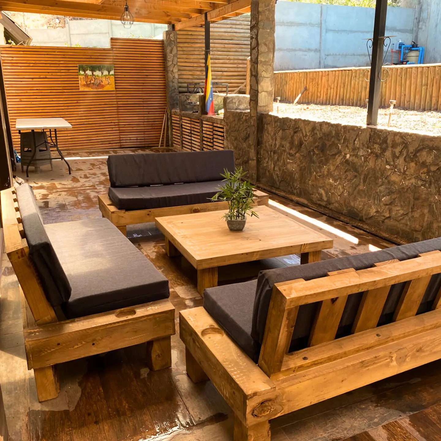 Living Terraza Posavasos Grafito 3