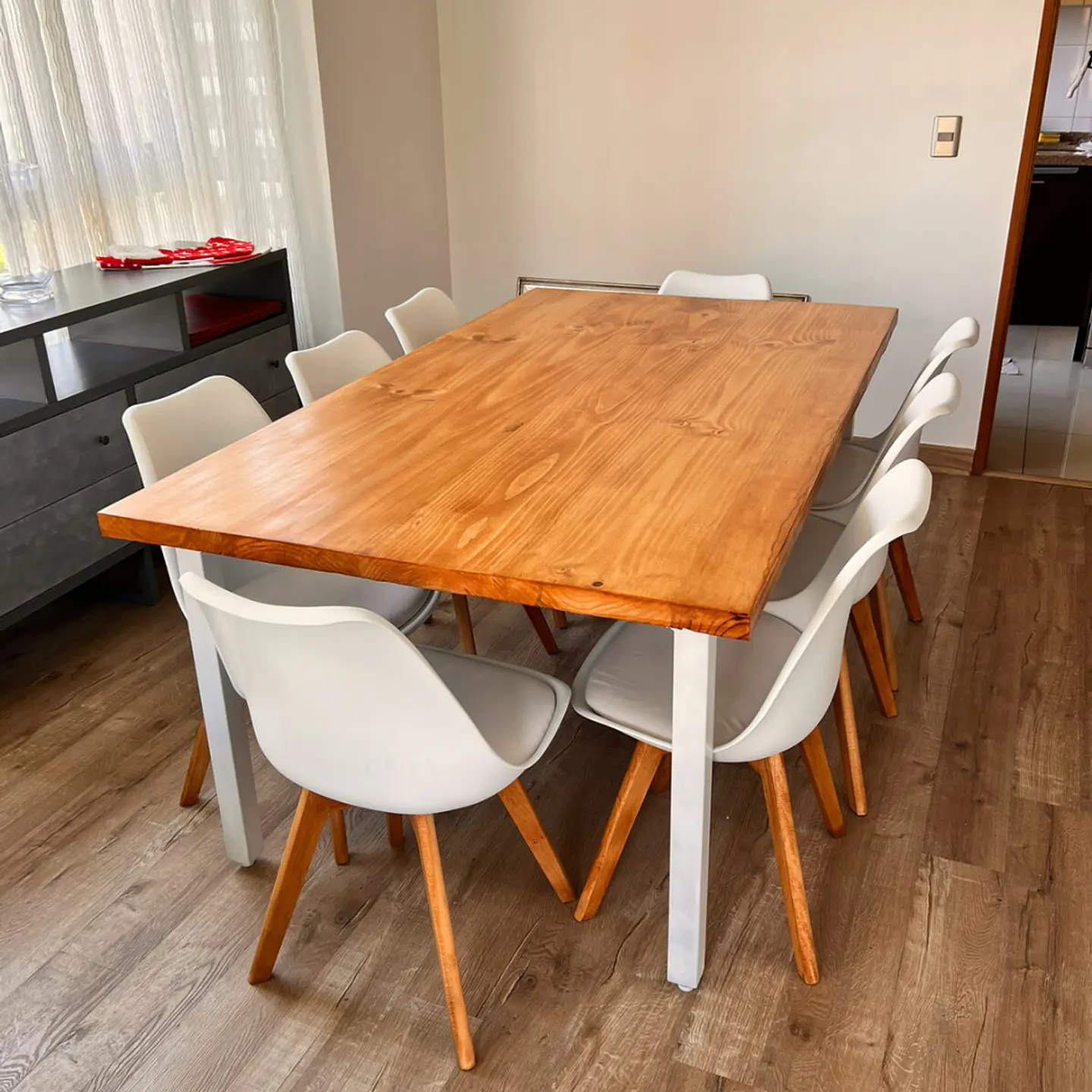 Comedor Larraín 8 Personas - Tulip - Blanco  2