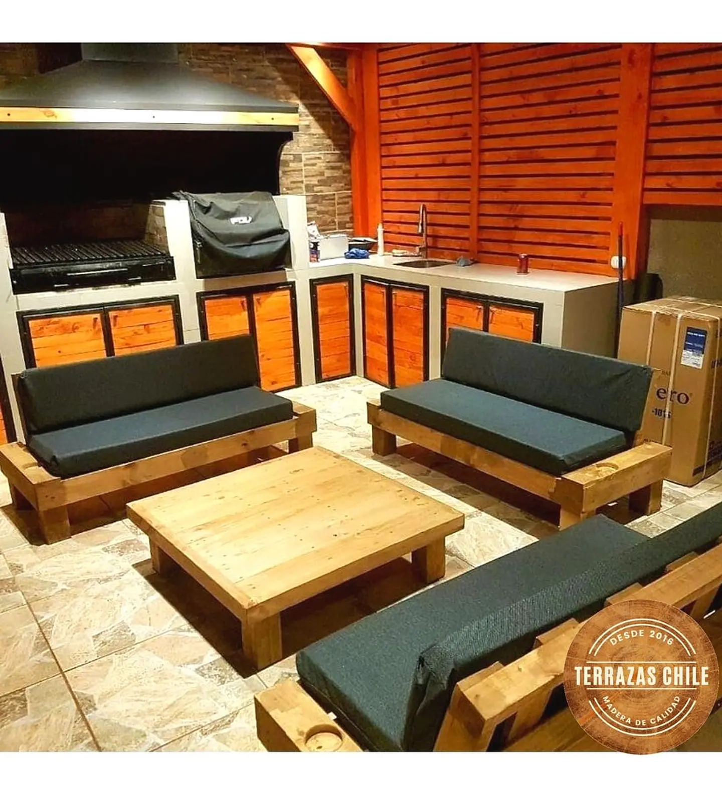 Living Terraza Posavasos Grafito 1