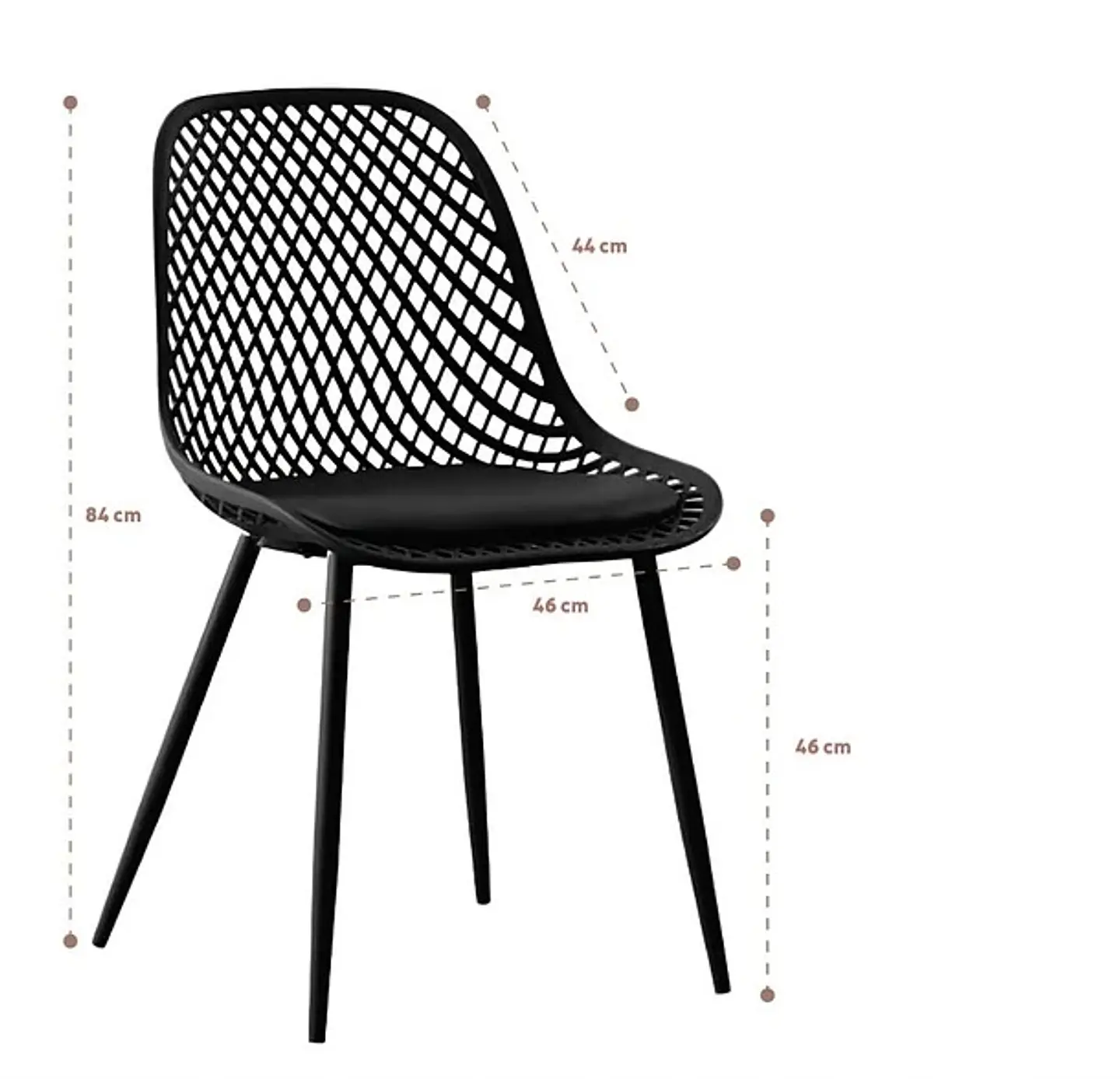 Silla Europa Acolchada - Negra 4