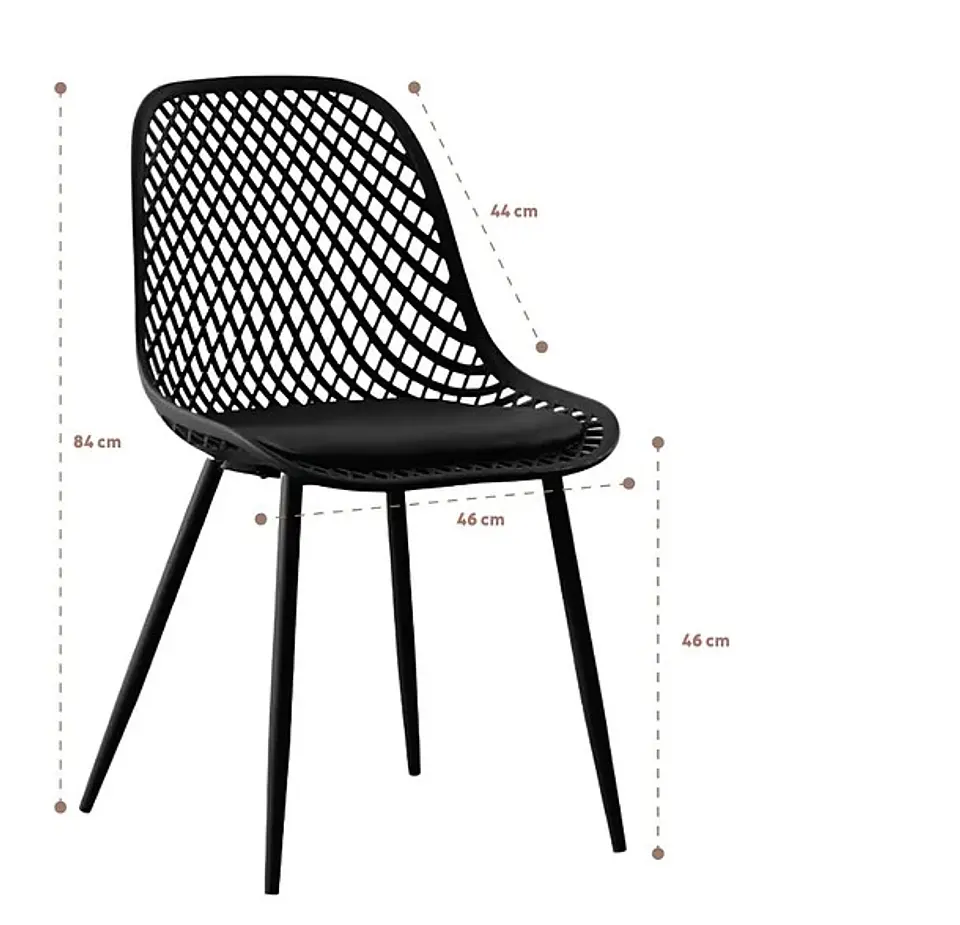 Silla Europa Acolchada - Negra 4