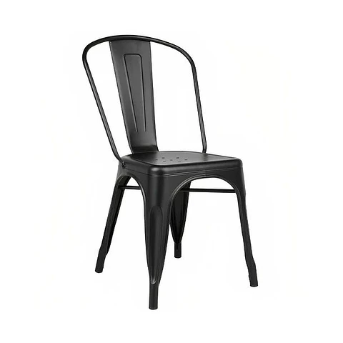 Silla Tolix - Negro y Blanco