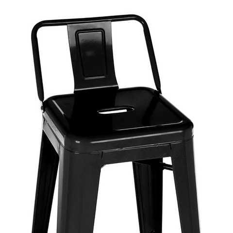 Taburete Tolix 64 cm - Blanco y Negro