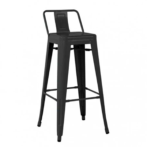 Taburete Tolix 64 cm - Blanco y Negro
