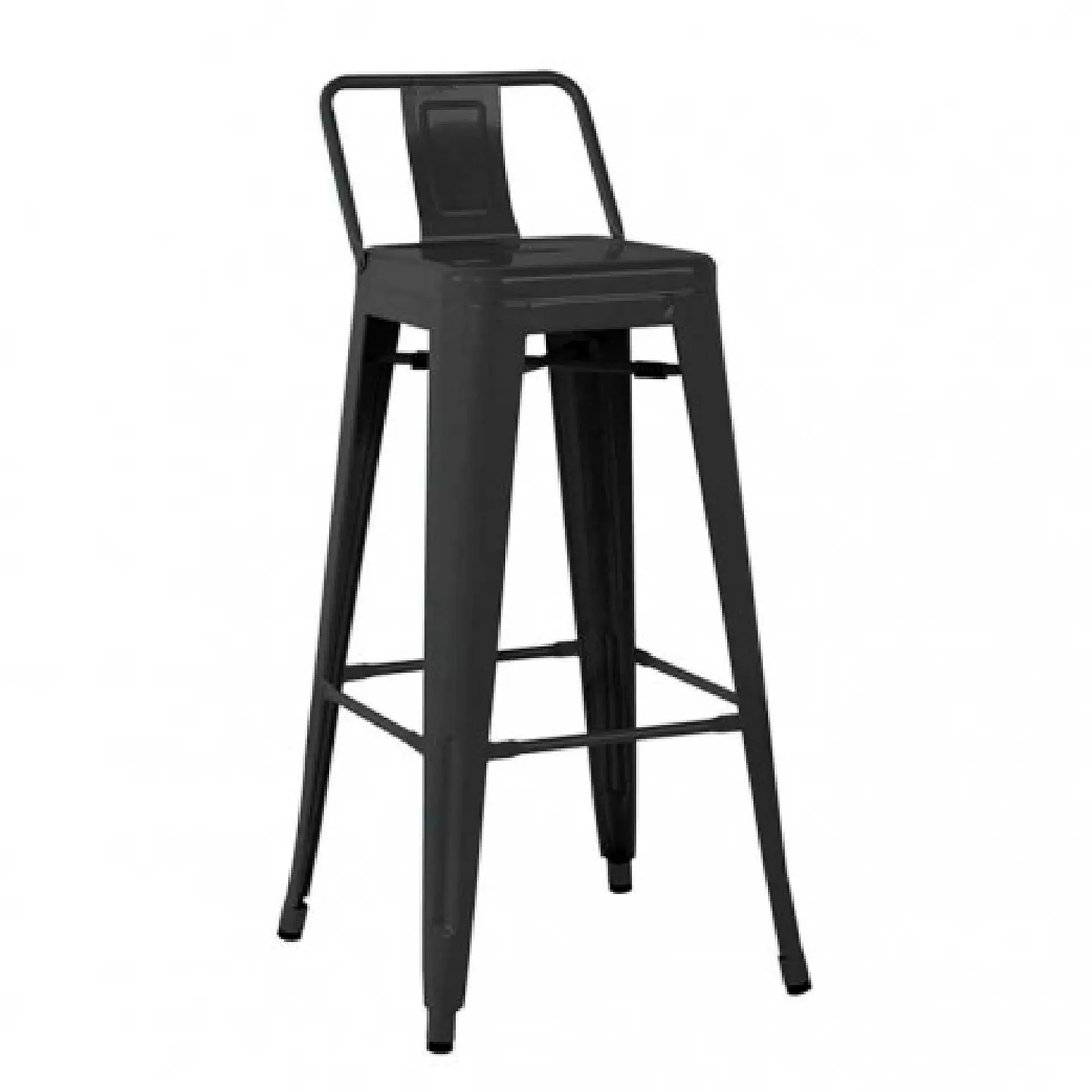 Taburete Tolix 64 cm - Blanco y Negro 1