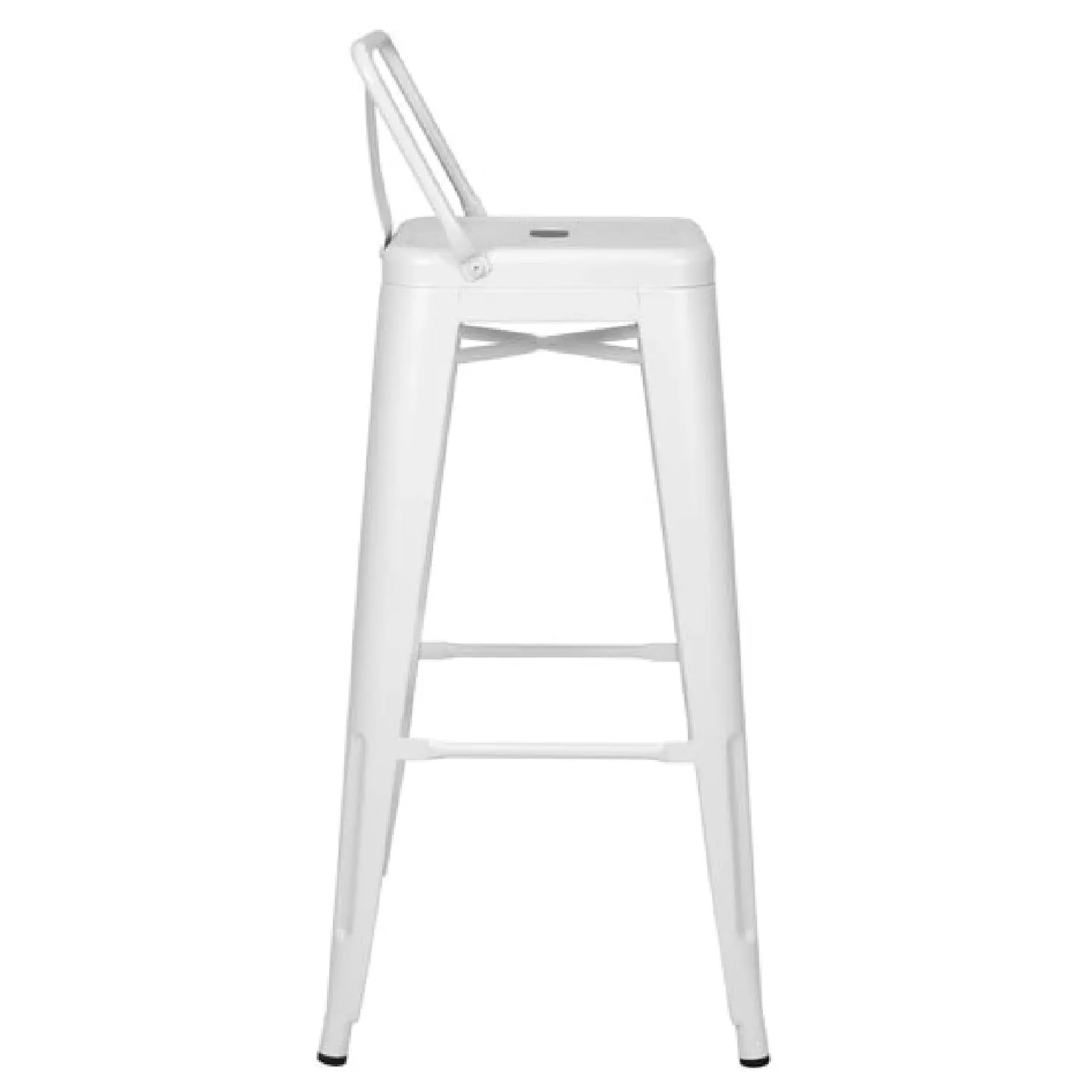 Taburete Tolix 64 cm - Blanco y Negro 4