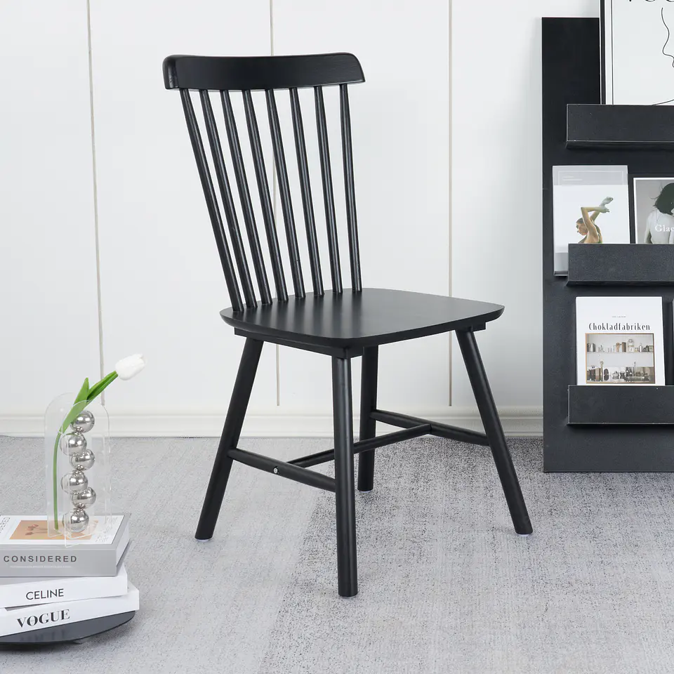 Silla Windsor Madera - Negra 2