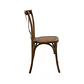 Silla Crossback Madera Rattan - Café Vintage - Miniatura 4