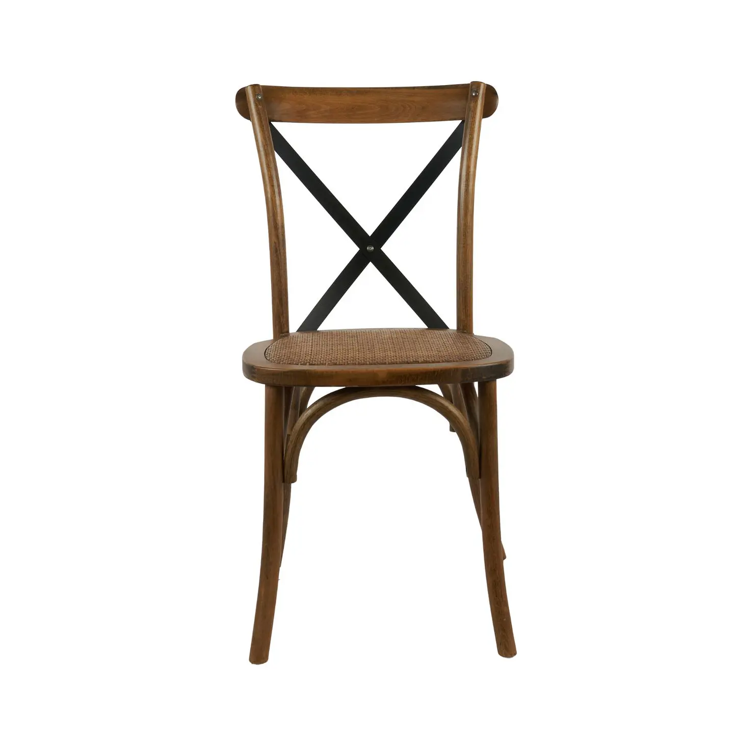 Silla Crossback Madera Rattan - Café Vintage 5