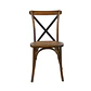 Silla Crossback Madera Rattan - Café Vintage - Miniatura 5