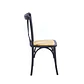 Silla Crossback Madera y Rattan - Negra - Miniatura 3
