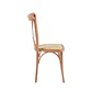 Silla Crossback Madera y Rattan - Natural - Miniatura 4