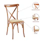 Silla Crossback Madera y Rattan - Natural - Miniatura 5