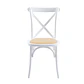 Silla Crossback Madera y Rattan - Blanca - Miniatura 2