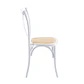 Silla Crossback Madera y Rattan - Blanca - Miniatura 3
