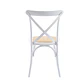 Silla Crossback Madera y Rattan - Blanca - Miniatura 4