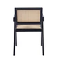 Silla Chandigarh Rattan - Negra - Miniatura 2