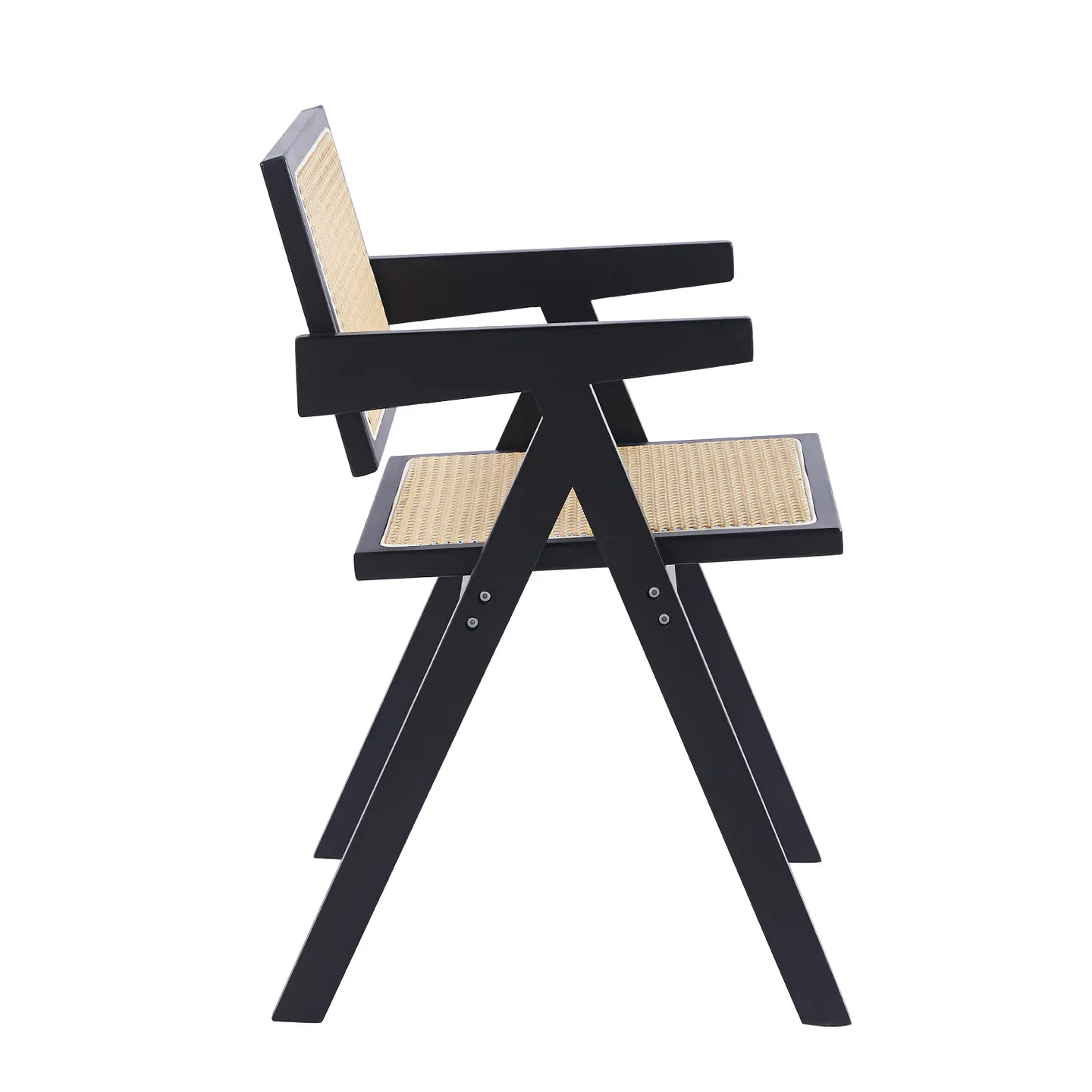 Silla Chandigarh Rattan - Negra 3