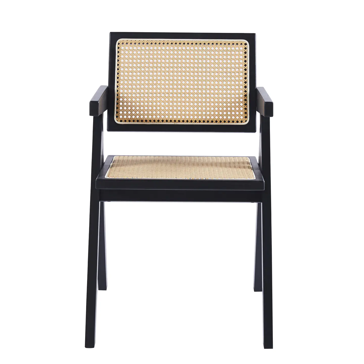 Silla Chandigarh Rattan - Negra 4