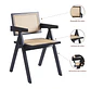Silla Chandigarh Rattan - Negra - Miniatura 6