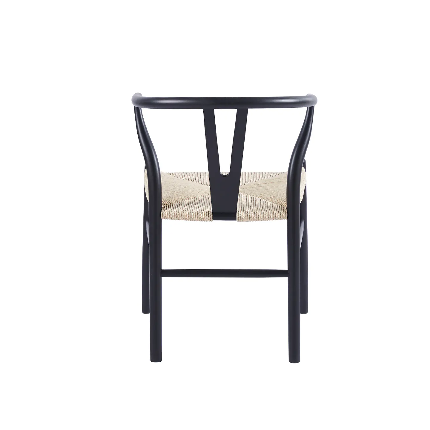 Silla Wishbone Madera e Hilo de cuerda - Negra 3