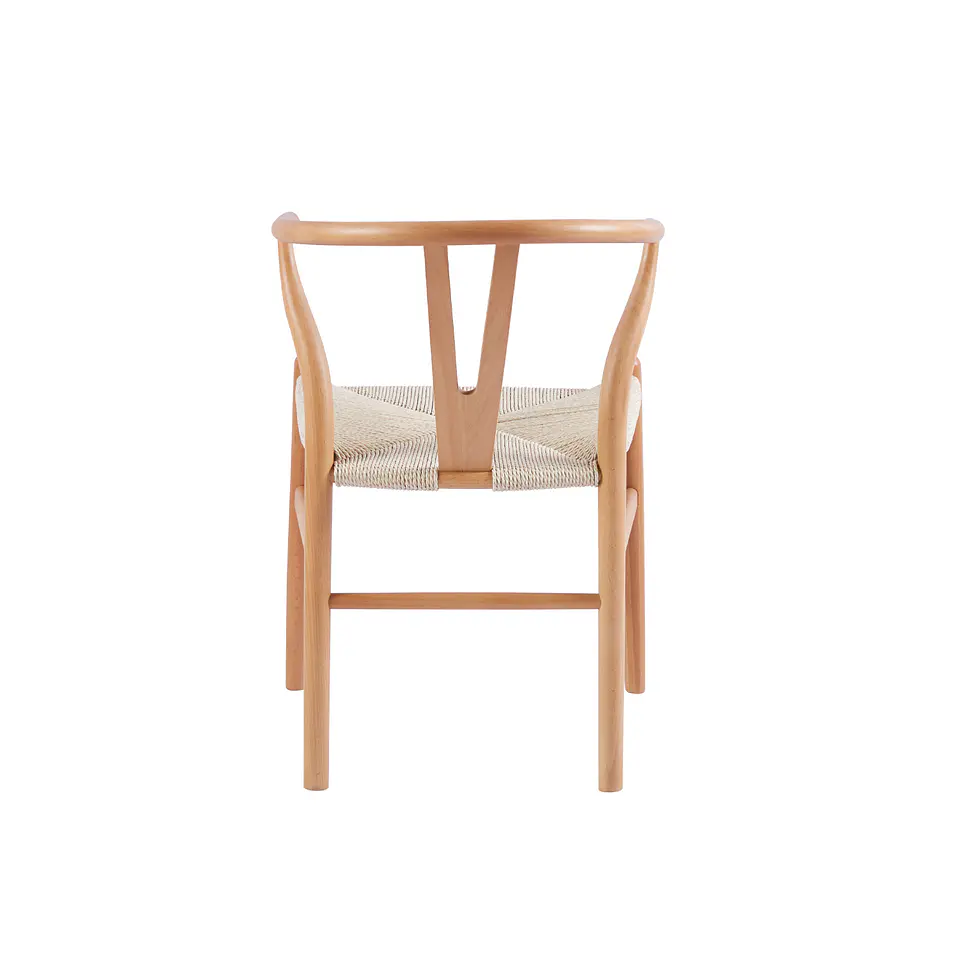 Silla Wishbone Madera e Hilo de cuerda - Natural 3