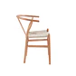 Silla Wishbone Madera e Hilo de cuerda - Natural - Miniatura 4
